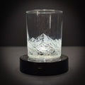 Mountain Scene full wrap engraved 14 oz Rocks Glass