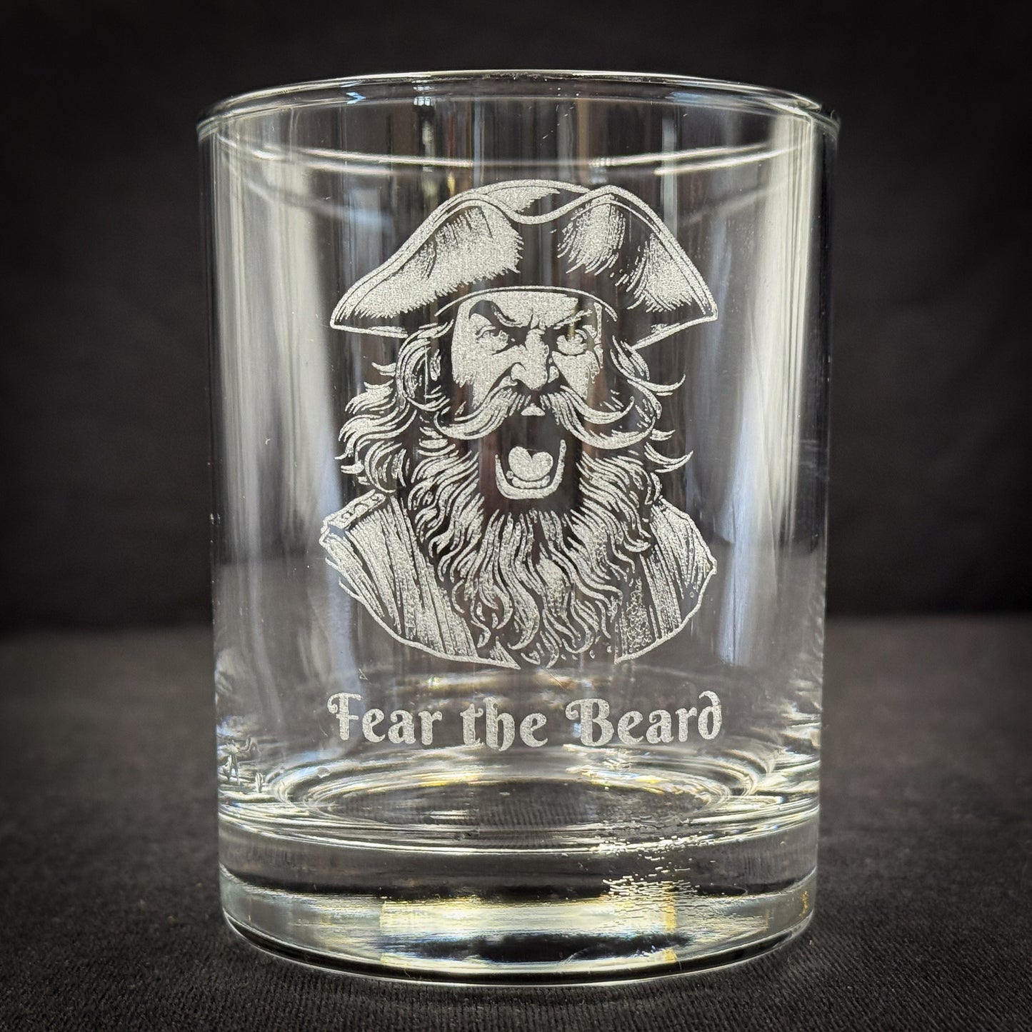 Pirate Fear the Bear 14 oz Double Old Fashioned Glasses (In Store)