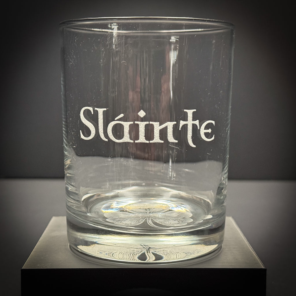 Shamrock on Bottom with Custom text