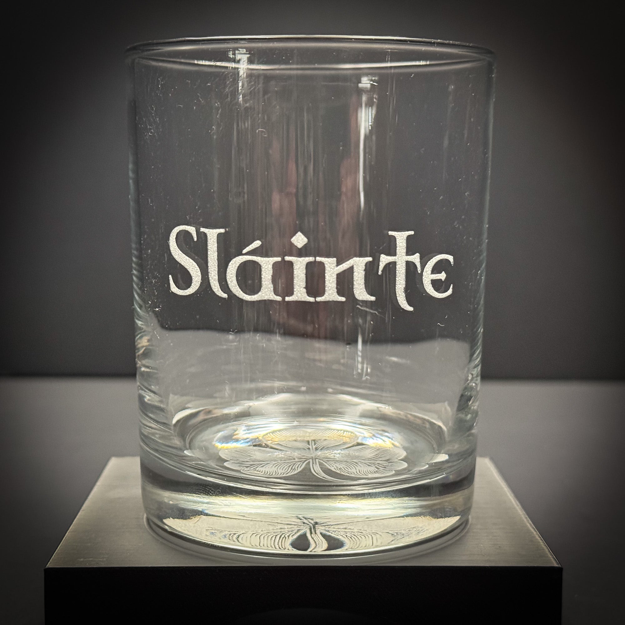 Shamrock on Bottom with Custom text