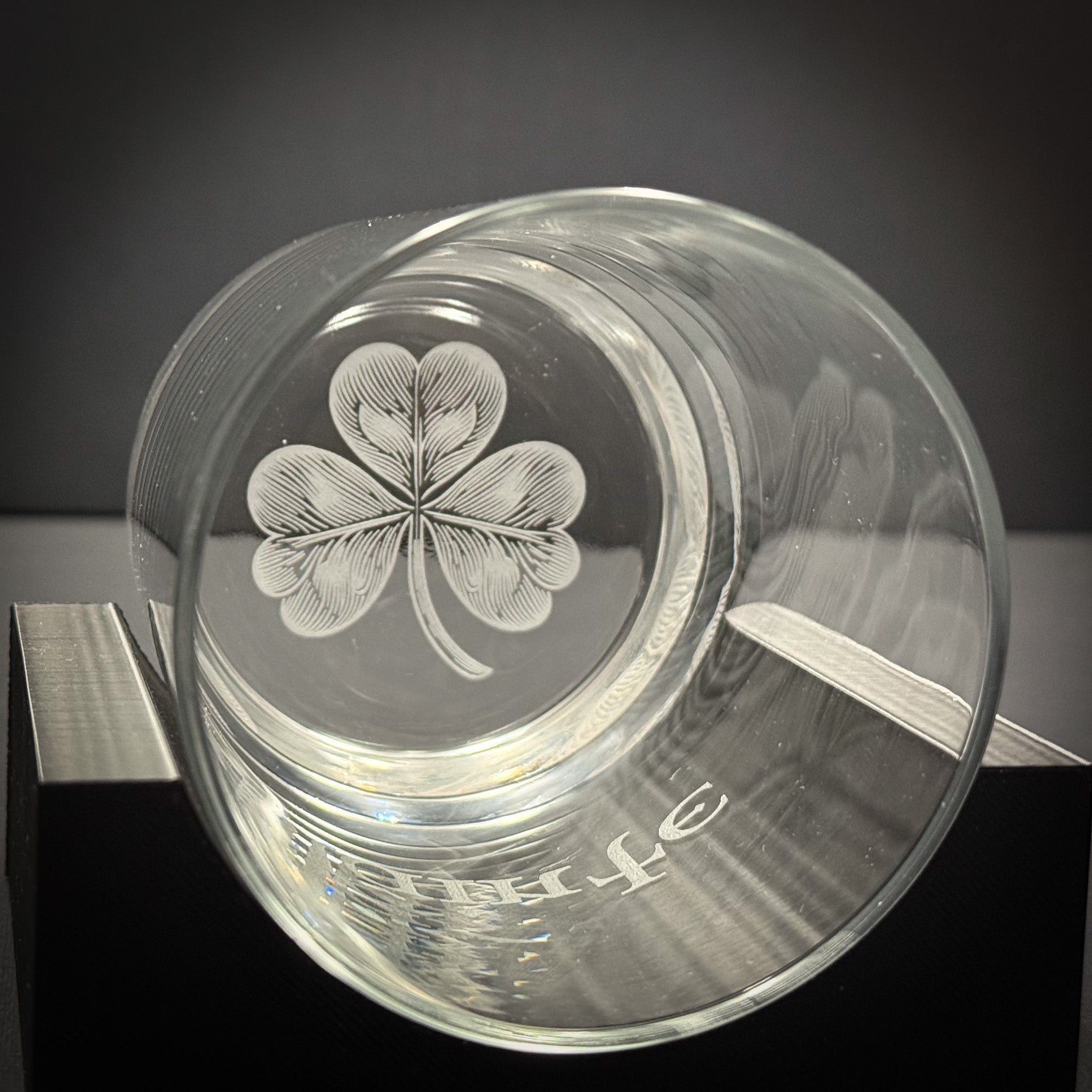 Shamrock on Bottom with Custom text