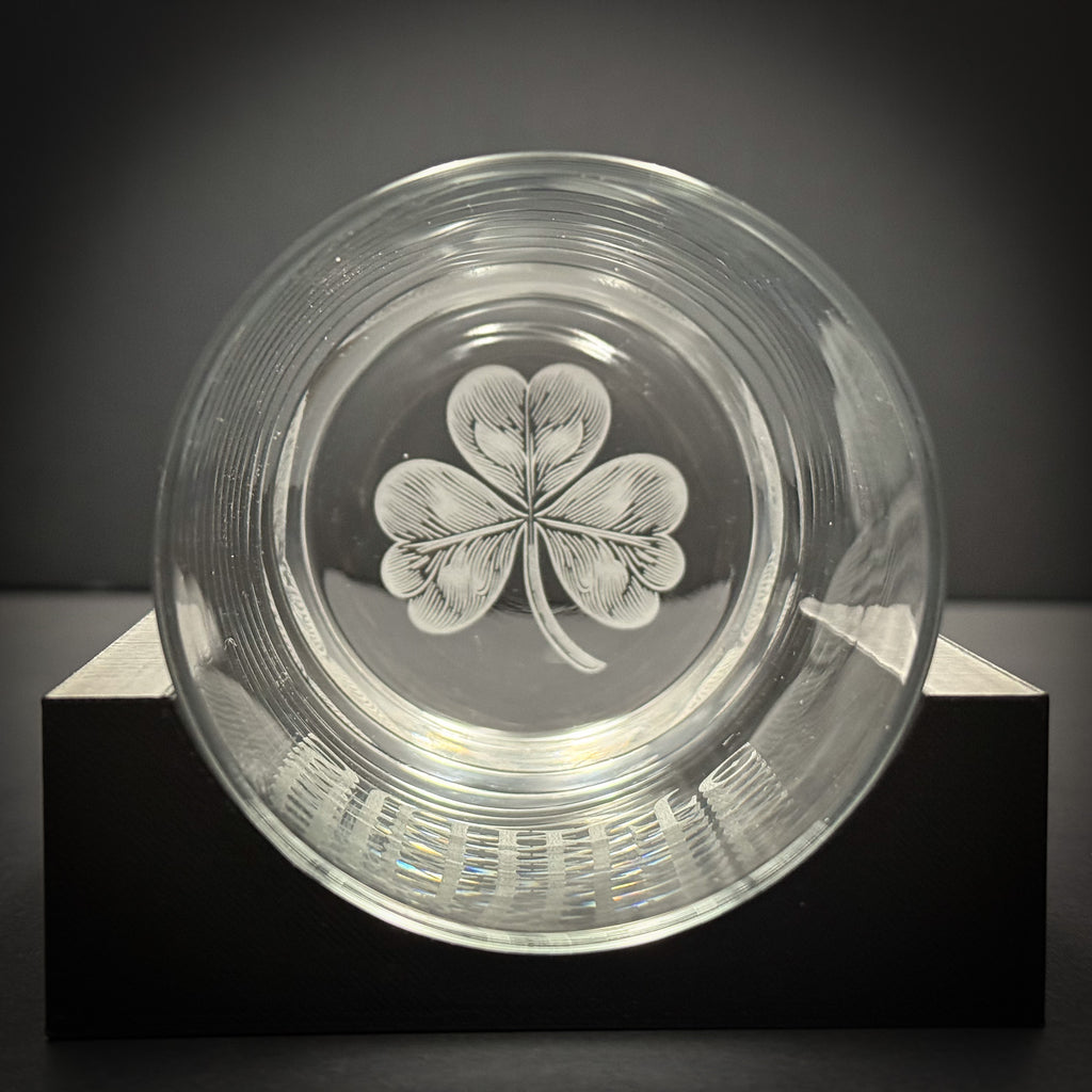 Shamrock on Bottom with Custom text