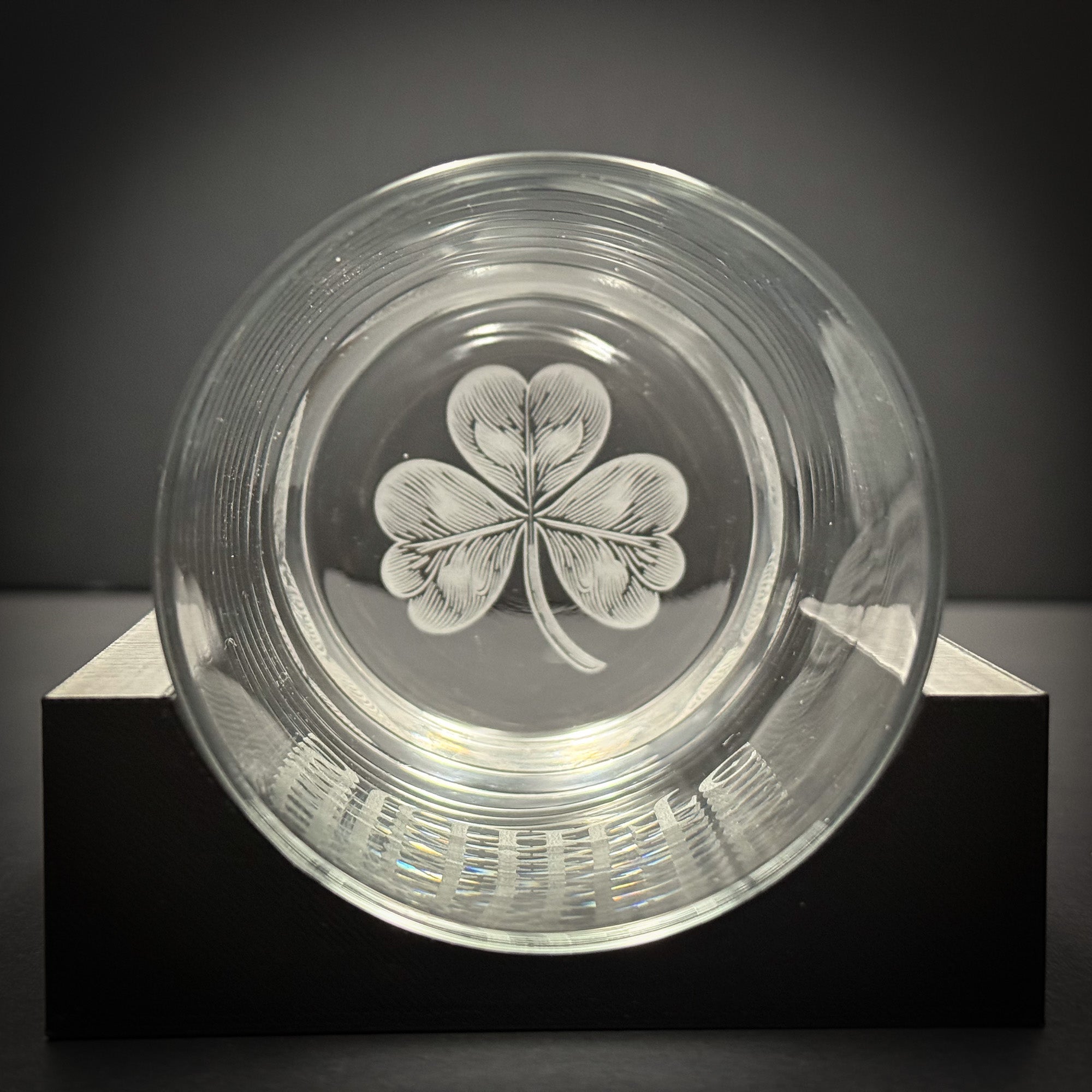 Shamrock on Bottom with Custom text