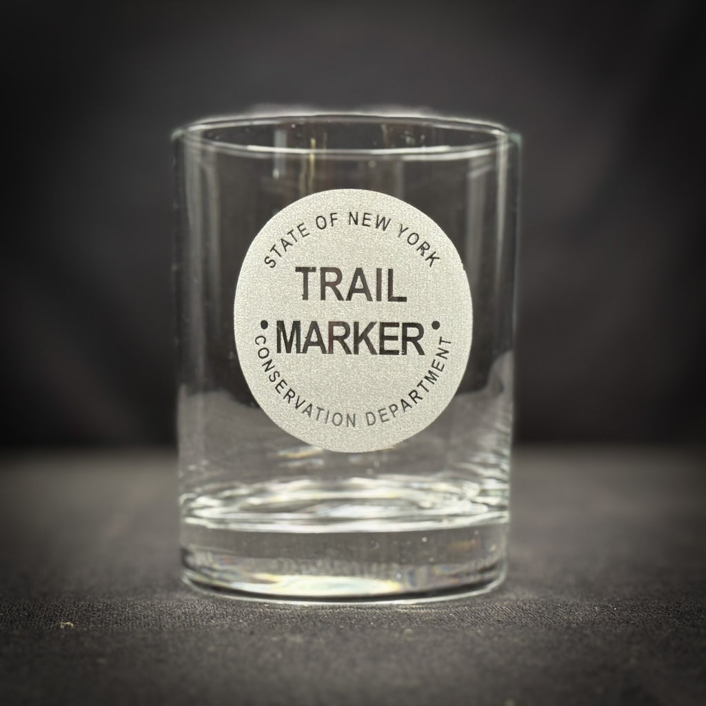 Trail Marker - 14 oz Double Rocks Glass