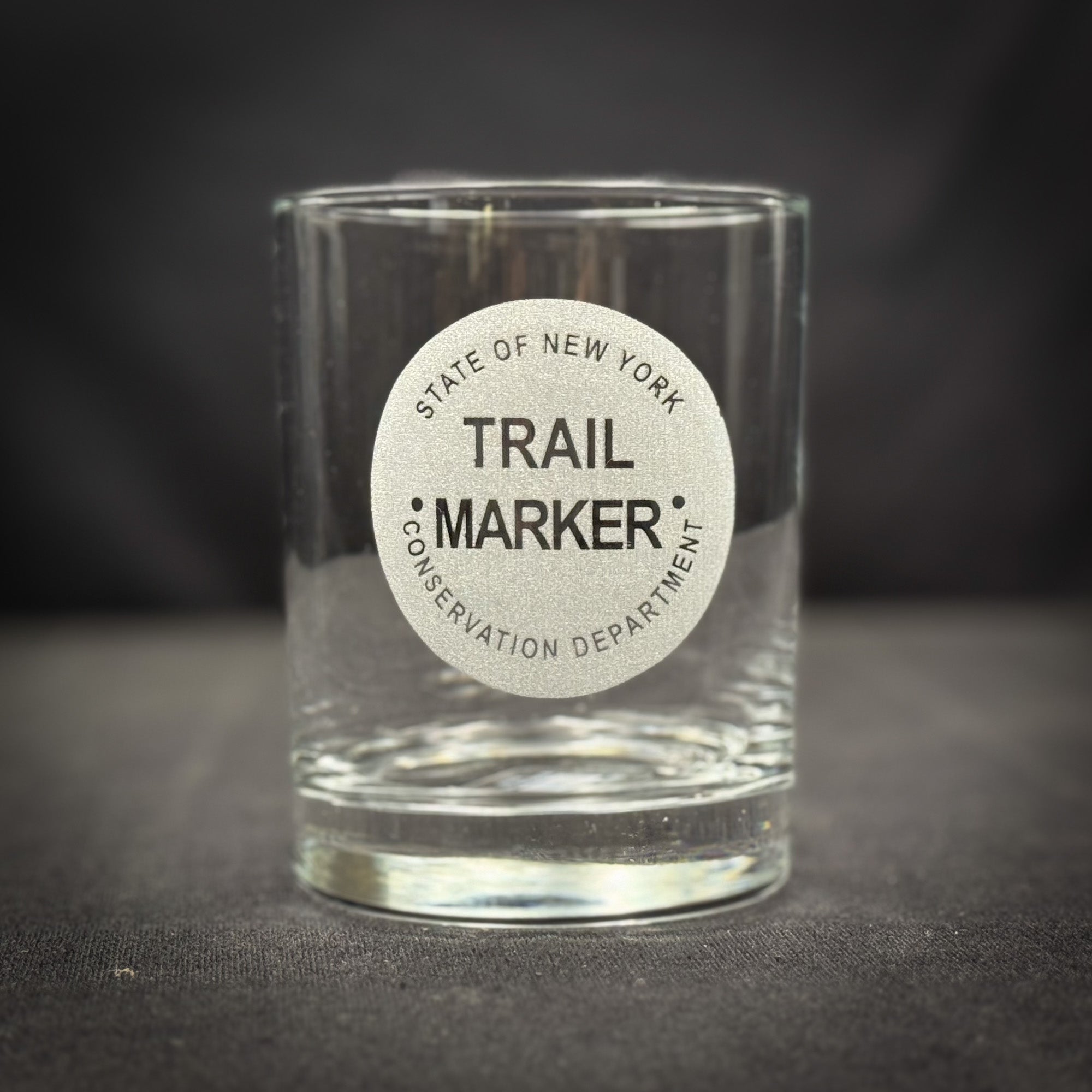 Trail Marker - 14 oz Double Rocks Glass