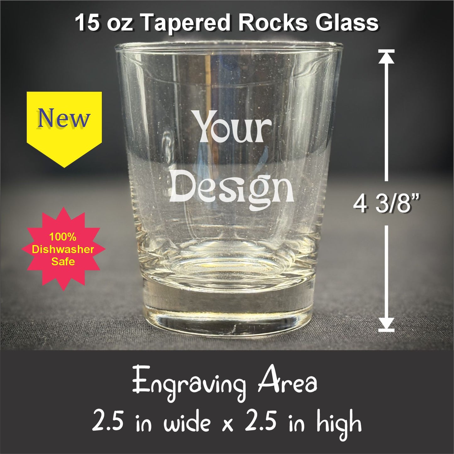 Get a Quote - 15 oz Tapered Rocks Glass