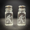 Glass Salt and Pepper Shaker set with Bigfoot Thumbs Up