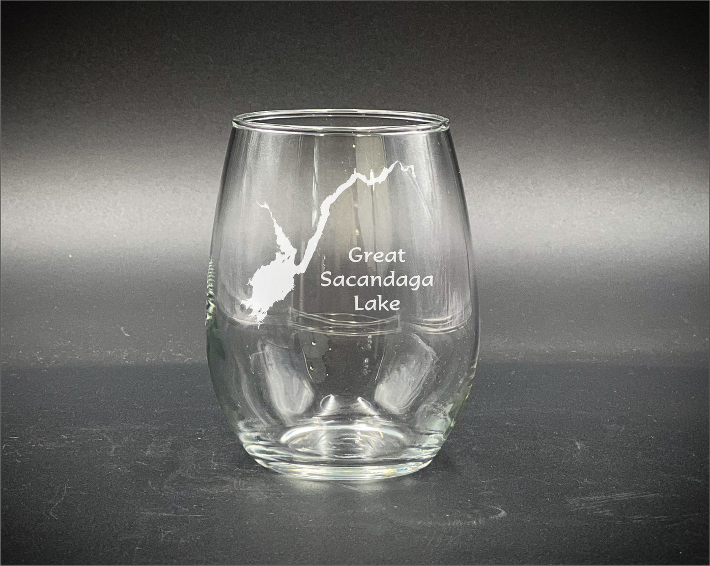 Great Sacandaga Lake  Laser Engraved Glassware
