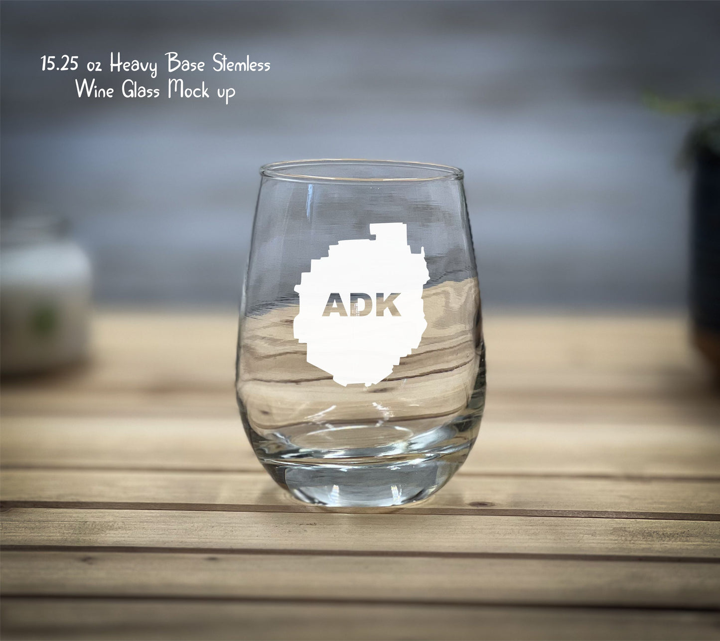 Adirondack Park Stemless Wine Glasses