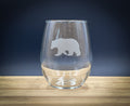 Bear - 15 oz Stemless Wine Glass