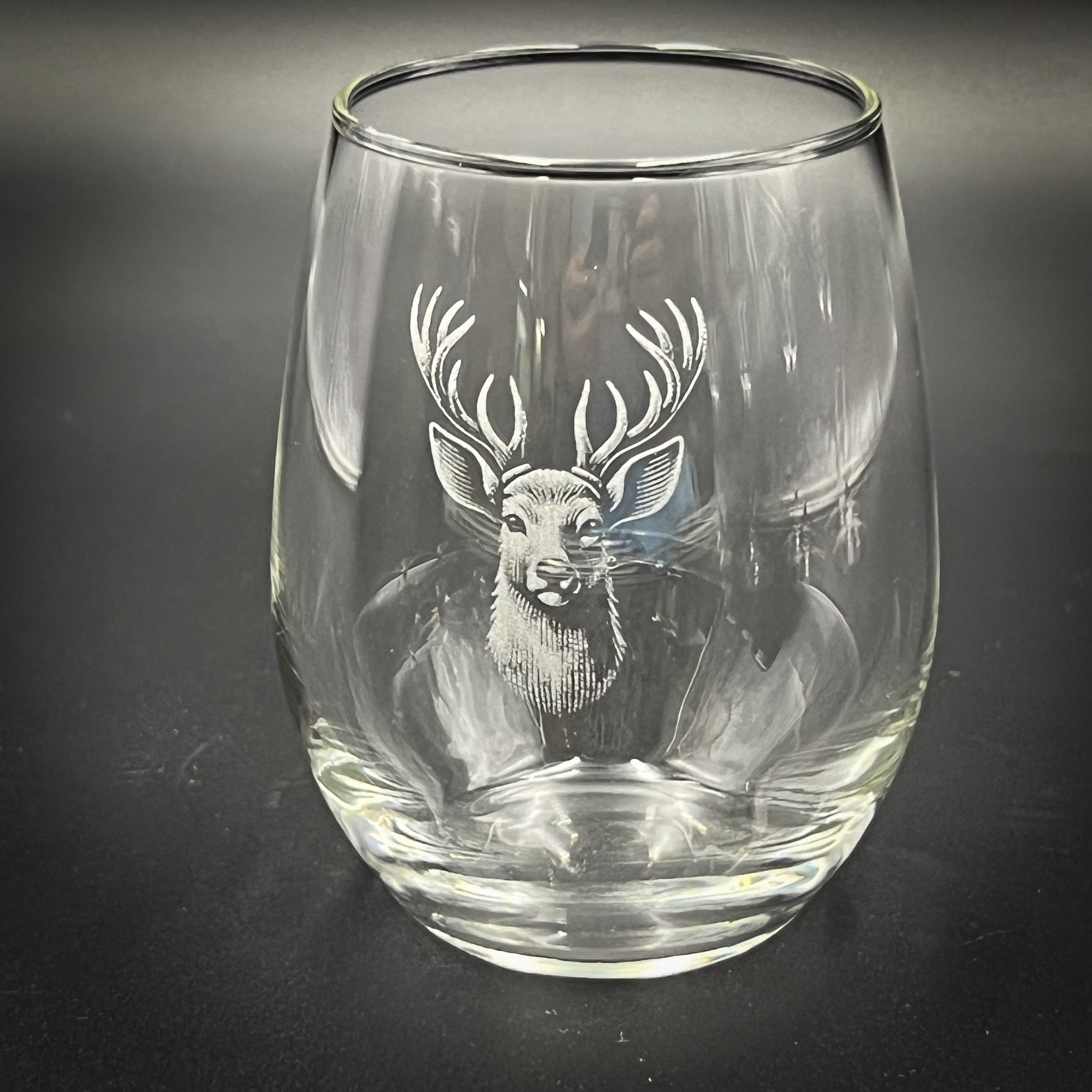 Stag - 15 oz Stemless Wine Glass