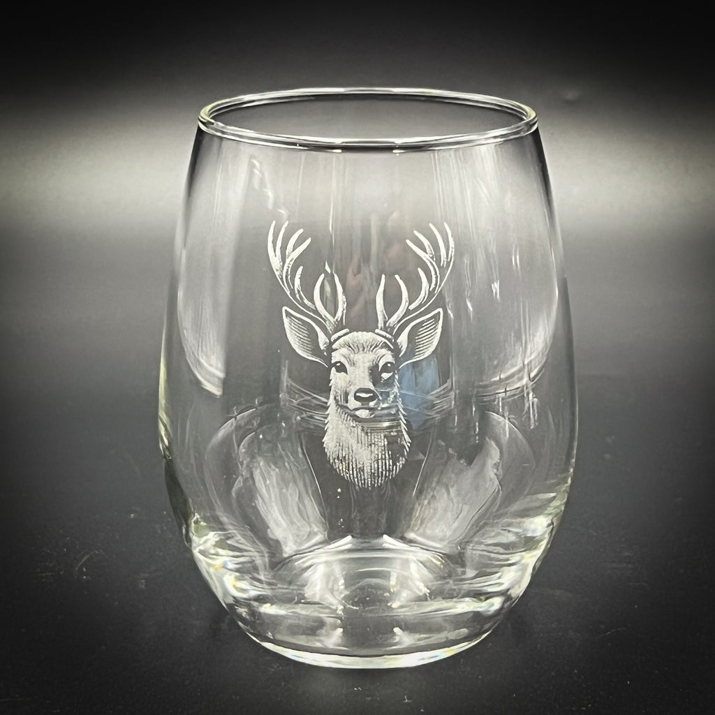 Stag - 15 oz Stemless Wine Glass