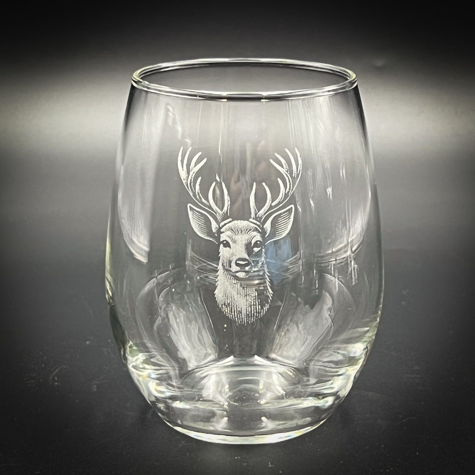 Stag - 15 oz Stemless Wine Glass