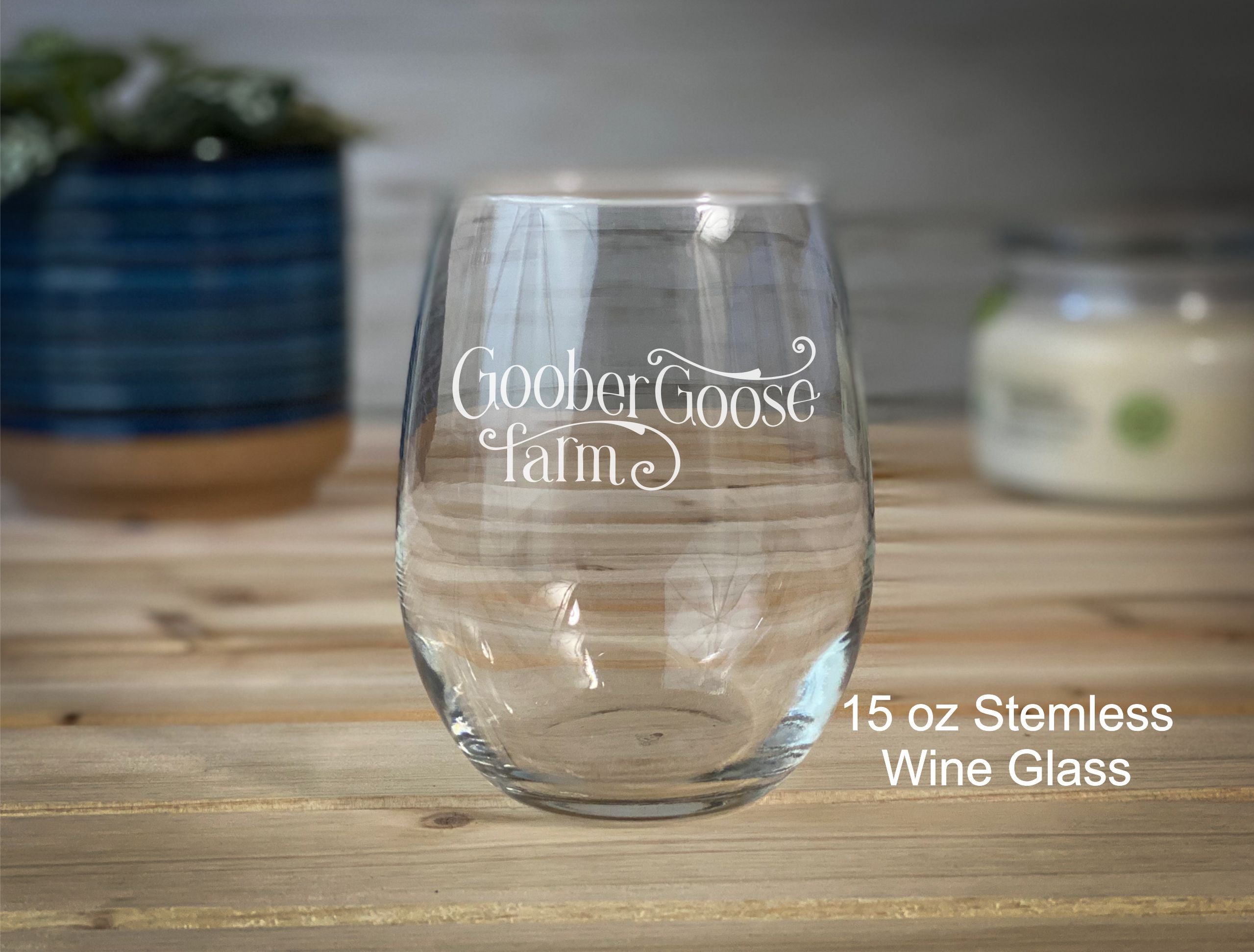 Get a Quote - 15 oz Heavy Base Stemless wine glass