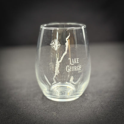 Make My Lake NEW! Vintage 15 oz Stemless Wine Glass