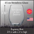 Your Design 15 oz Stemless Wine Glass