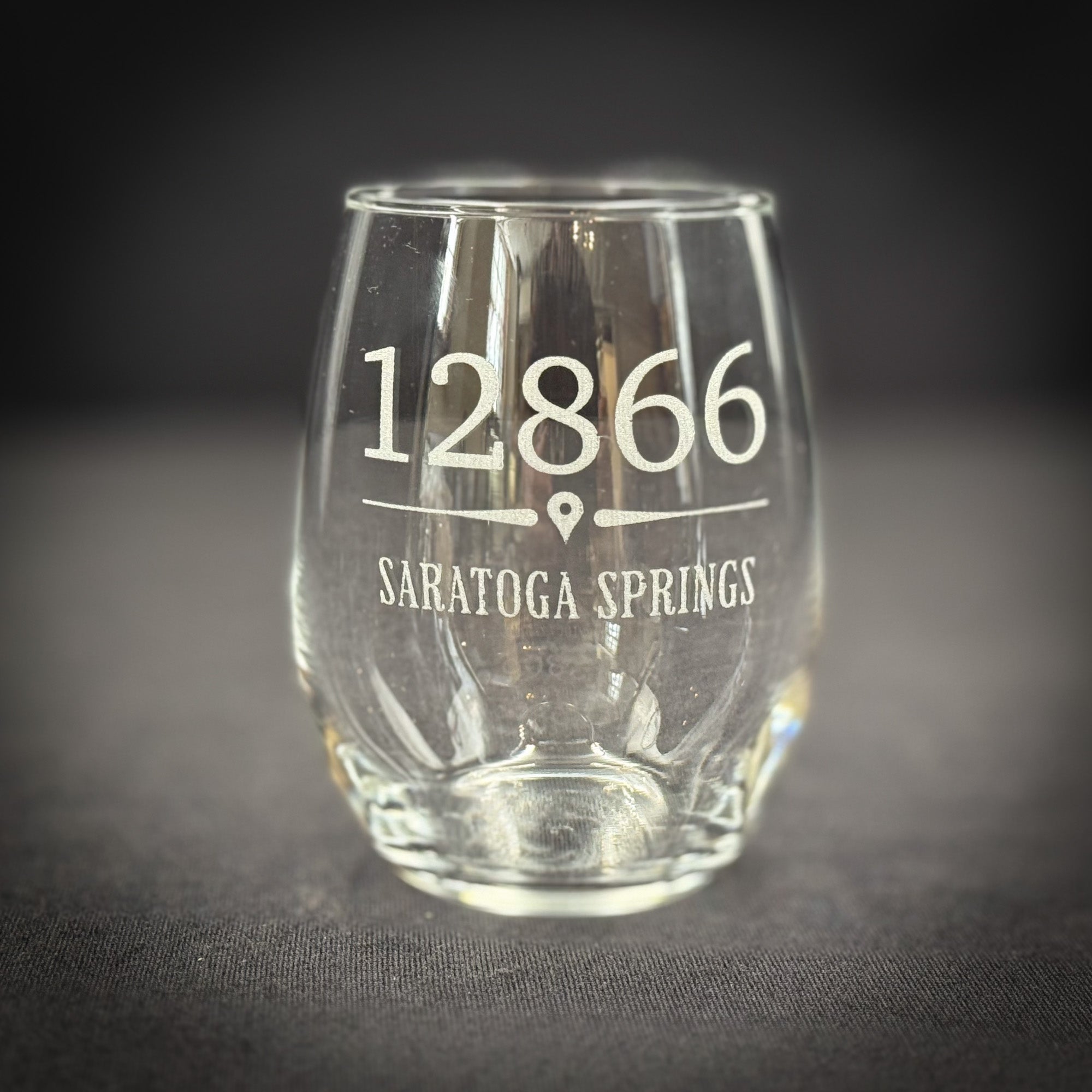Your Zip Code Stemless Wine Glass