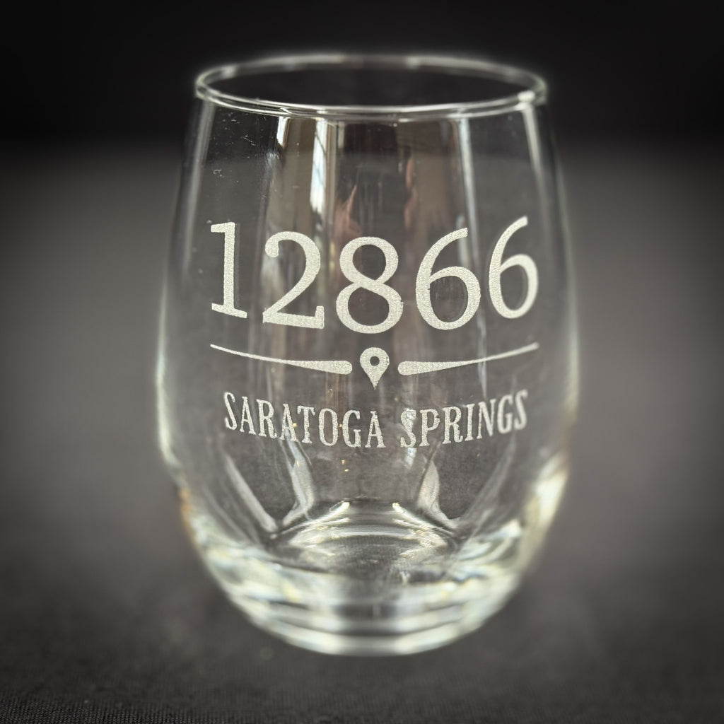 Your Zip Code Stemless Wine Glass