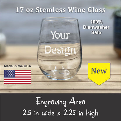 Get a Quote - Etched 17 oz Stemless Wine Glass