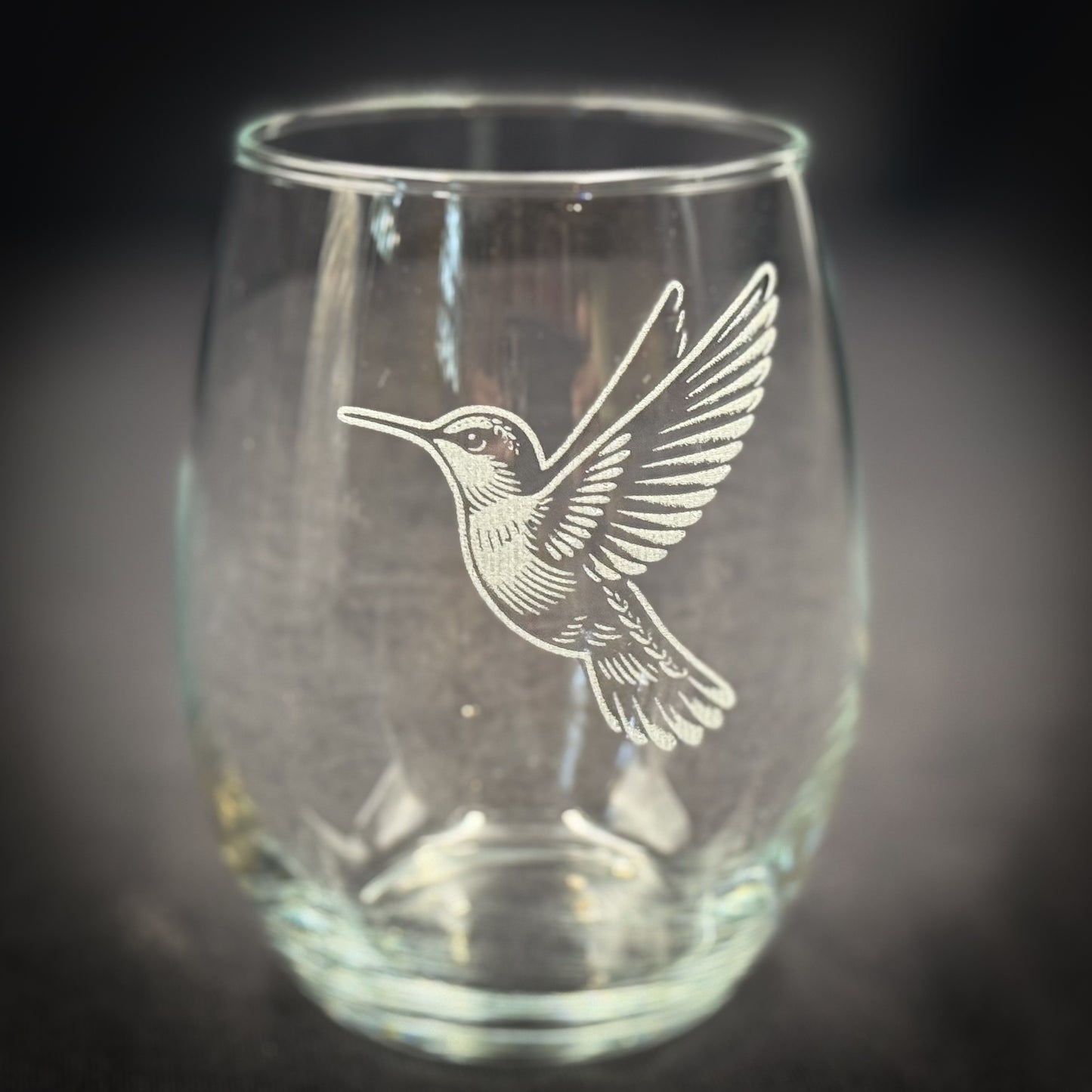 Hummingbird - 21 oz Stemless Wine Glass