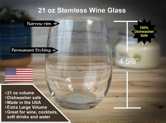 Your Design - 21 oz stemless wine glass