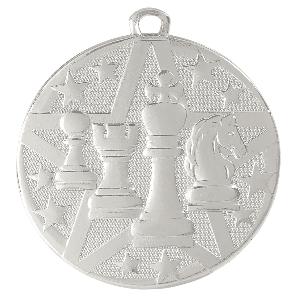 Silver 2" Superstar Chess Medal
