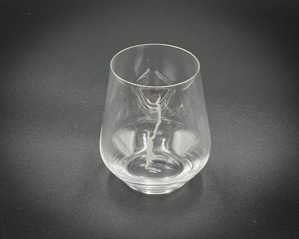 Lake George  Stolzle Crystal Rocks and Wine 16 oz