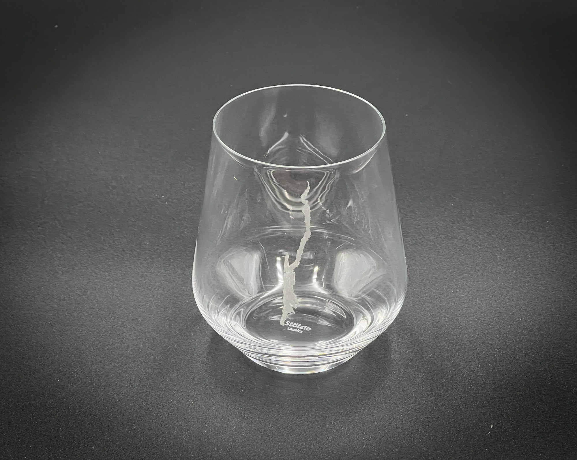 Lake George  Stolzle Crystal Rocks and Wine 16 oz
