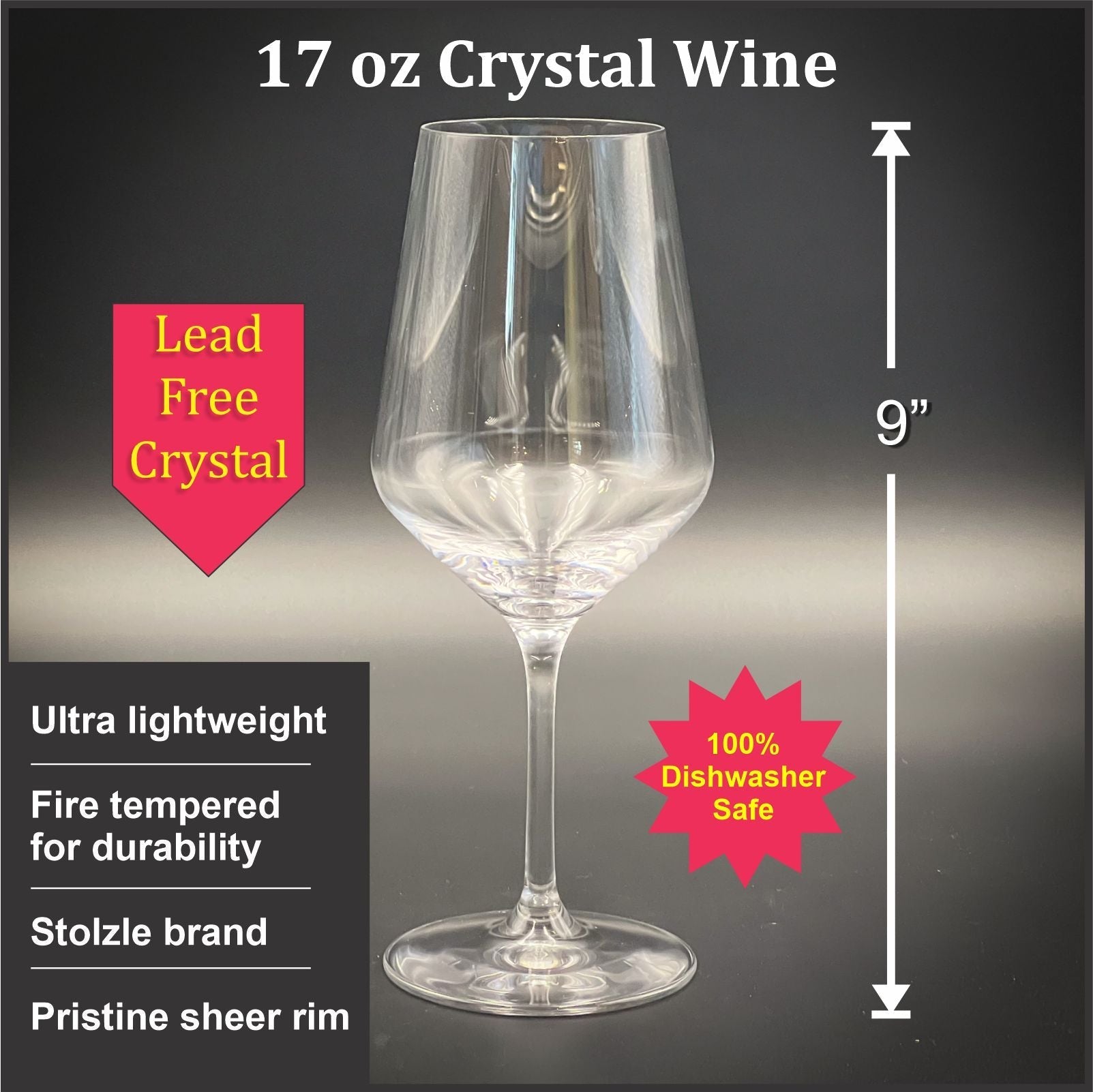 Cardinal - Crystal Wine 17.25 oz