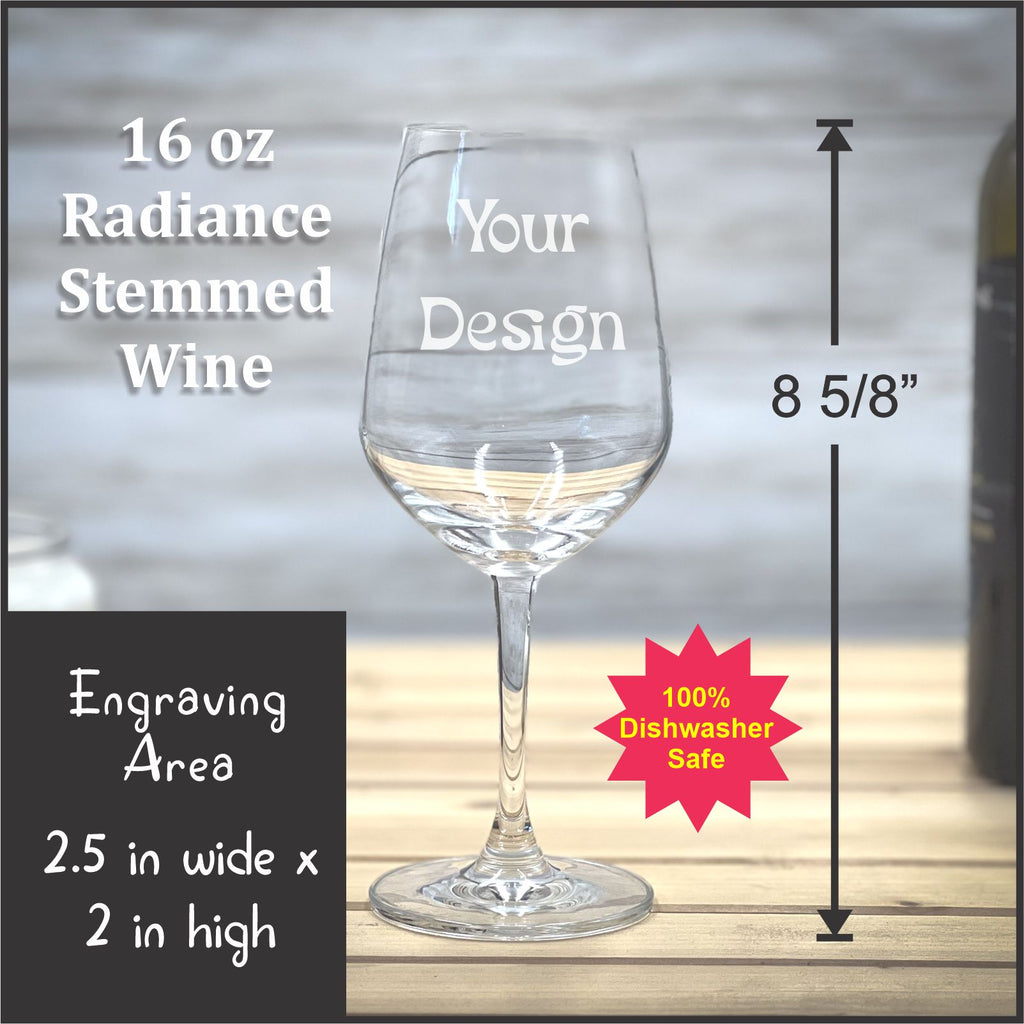 Get a Quote 16 oz Radiance Stemmed Wine