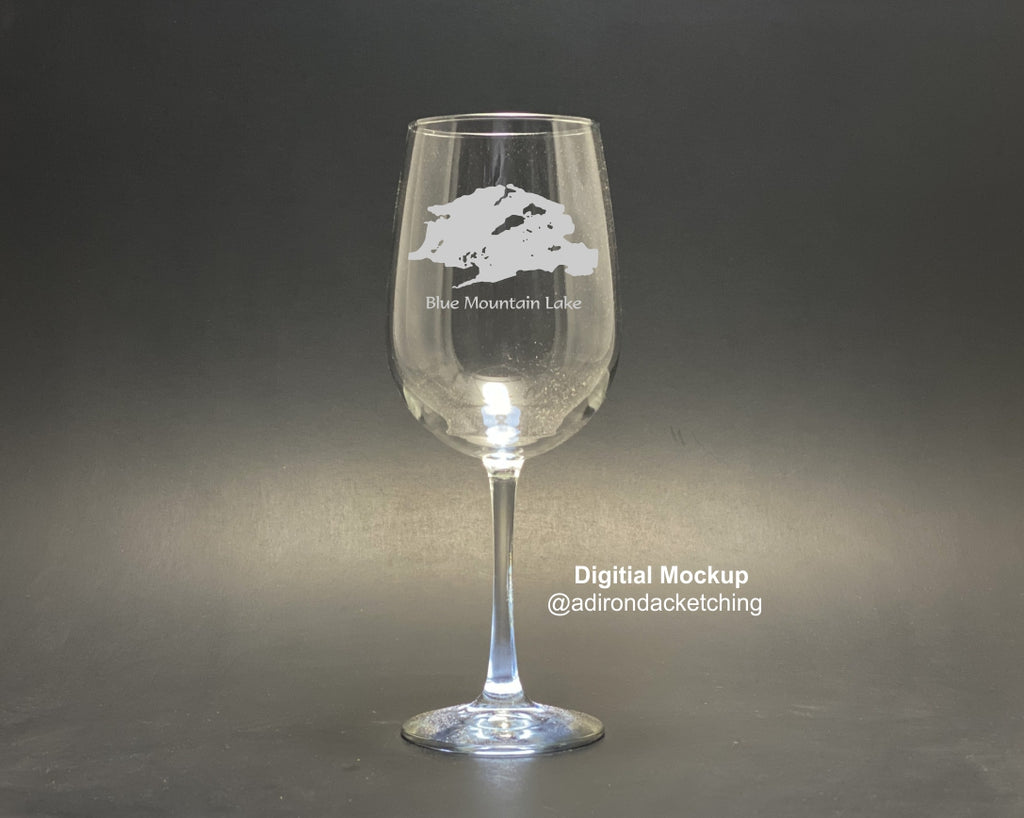 Blue Mountain Lake 19 oz Stemmed Wine Glass
