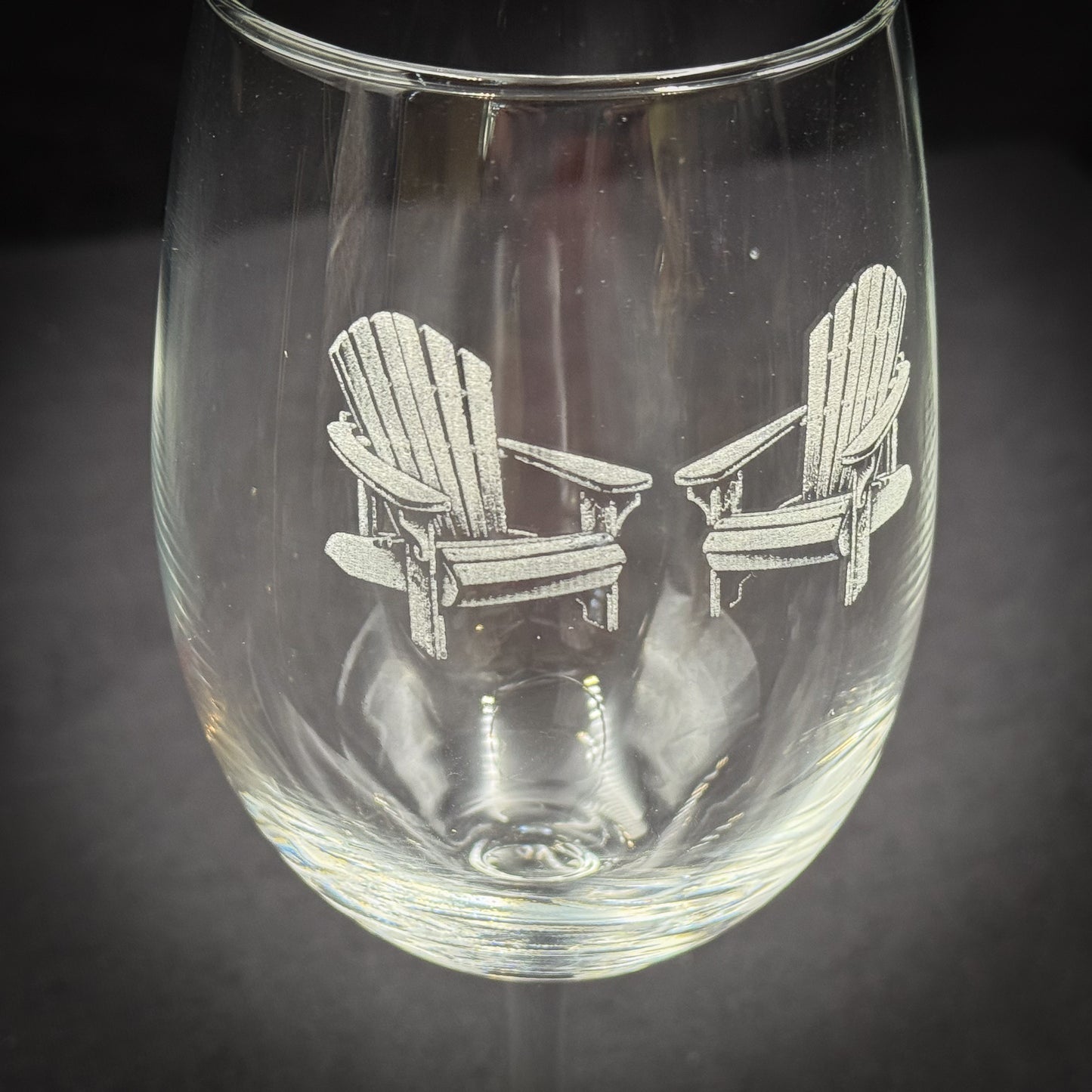 Adirondack Chairs Vintage 19 oz Stemmed Wine Glass