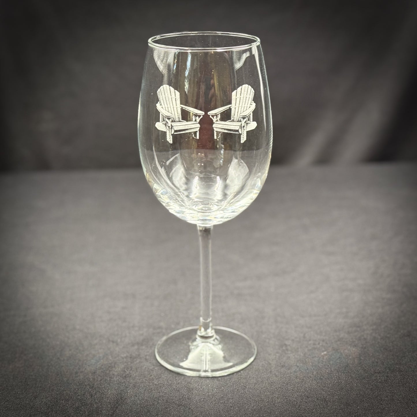 Adirondack Chairs Vintage 19 oz Stemmed Wine Glass