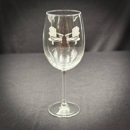 Adirondack Chairs Vintage 19 oz Stemmed Wine Glass