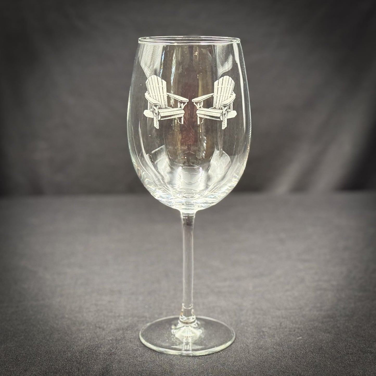 Adirondack Chairs Vintage 19 oz Stemmed Wine Glass