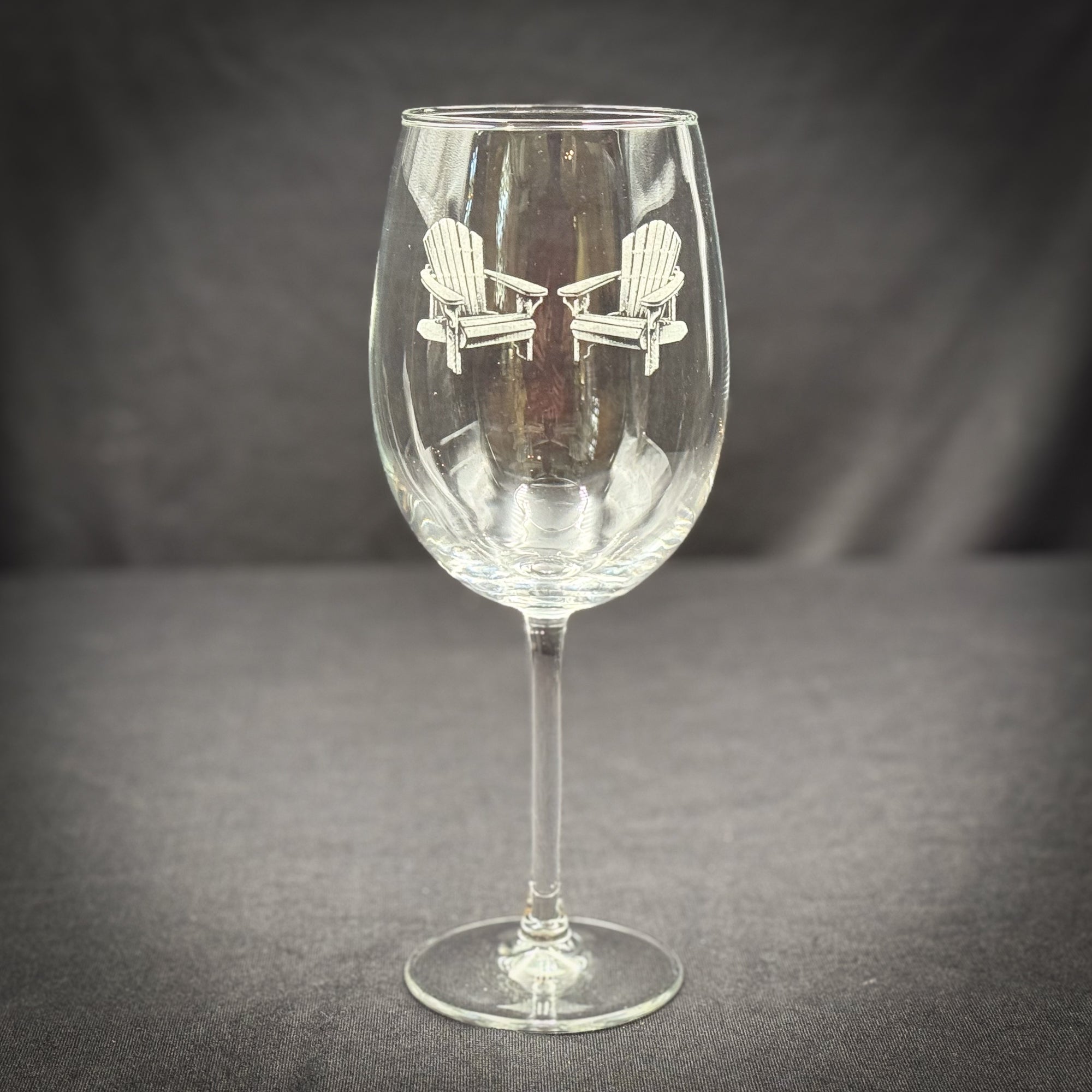 Adirondack Chairs Vintage 19 oz Stemmed Wine Glass