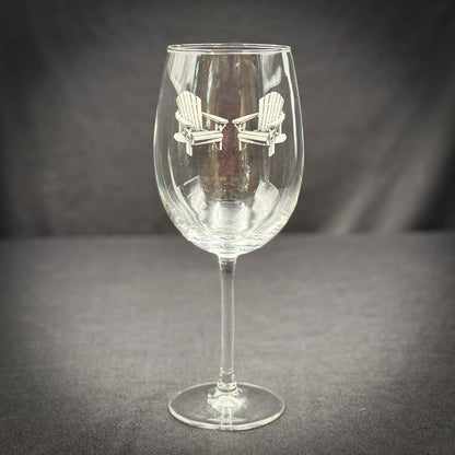 Adirondack Chairs Vintage 19 oz Stemmed Wine Glass