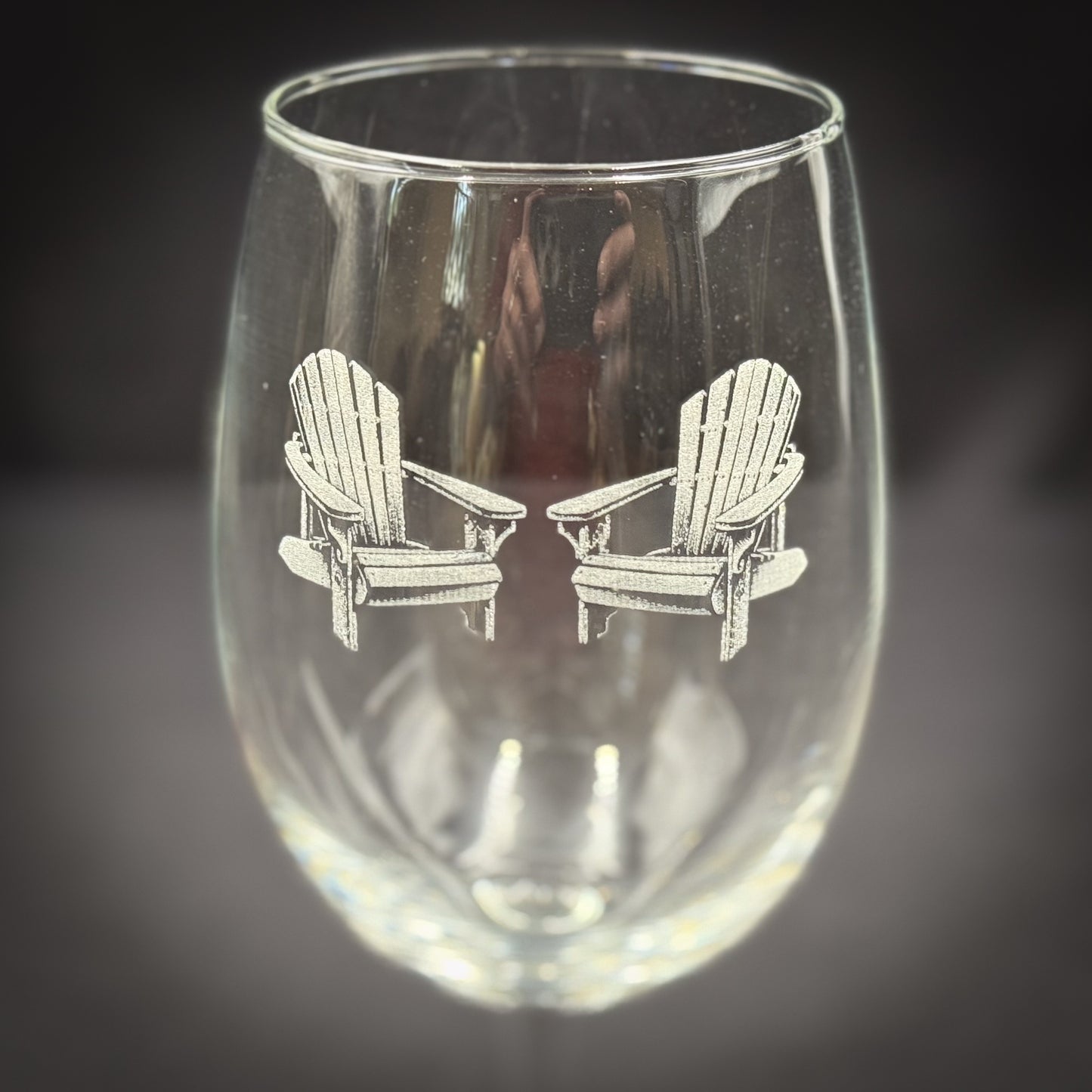 Adirondack Chairs Vintage 19 oz Stemmed Wine Glass