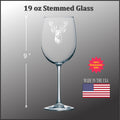 Stag 19 oz Stemmed Wine Glass