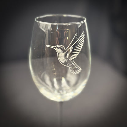 Hummingbird Vintage 19 oz Stemmed Wine Glass