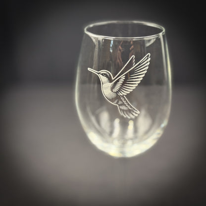 Hummingbird Vintage 19 oz Stemmed Wine Glass