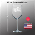 Loon on a Lake oz Stemmed Wine Glass