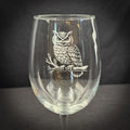 Owl - 19 oz Stemmed Wine Glass