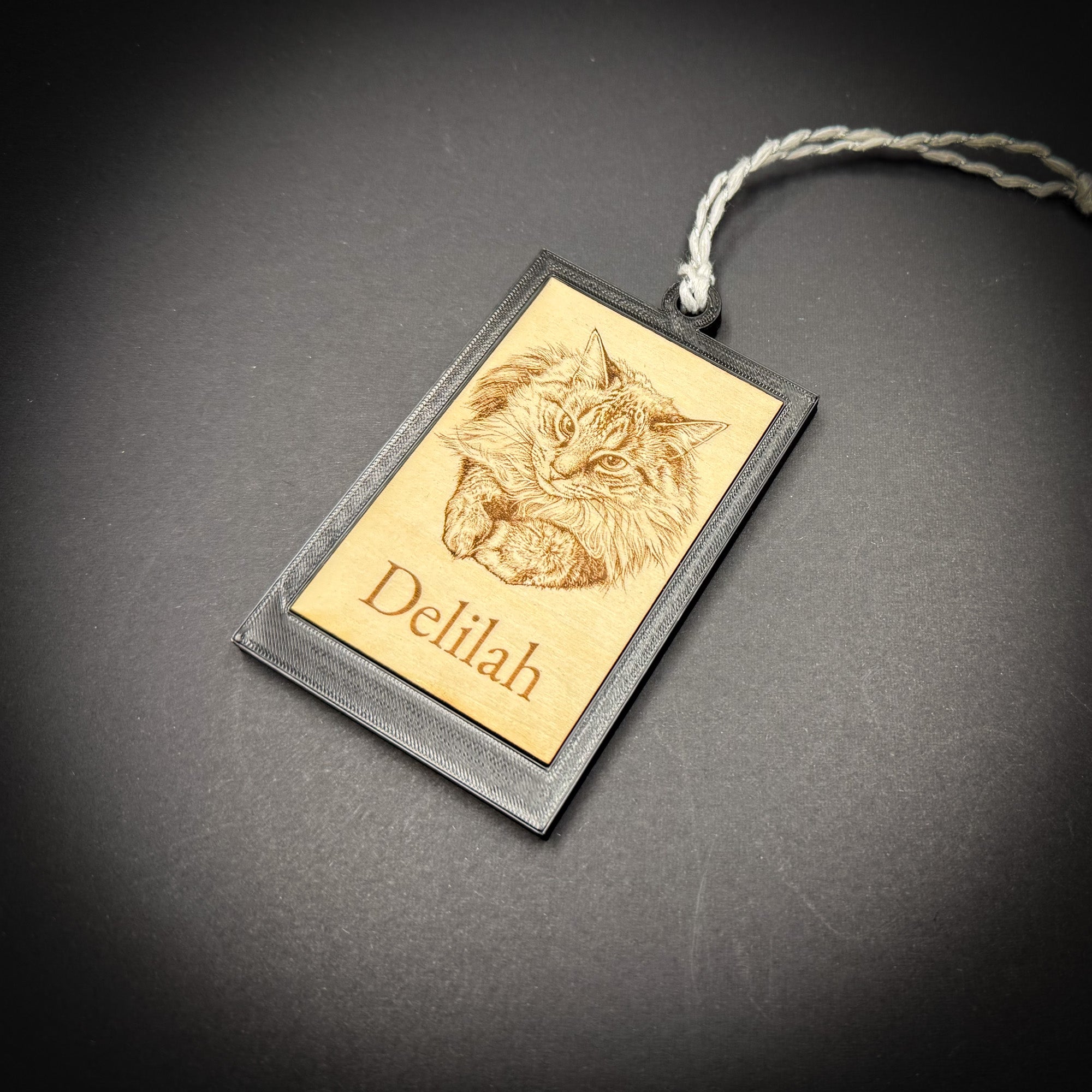 Your Photo Engraved Wood in Frame