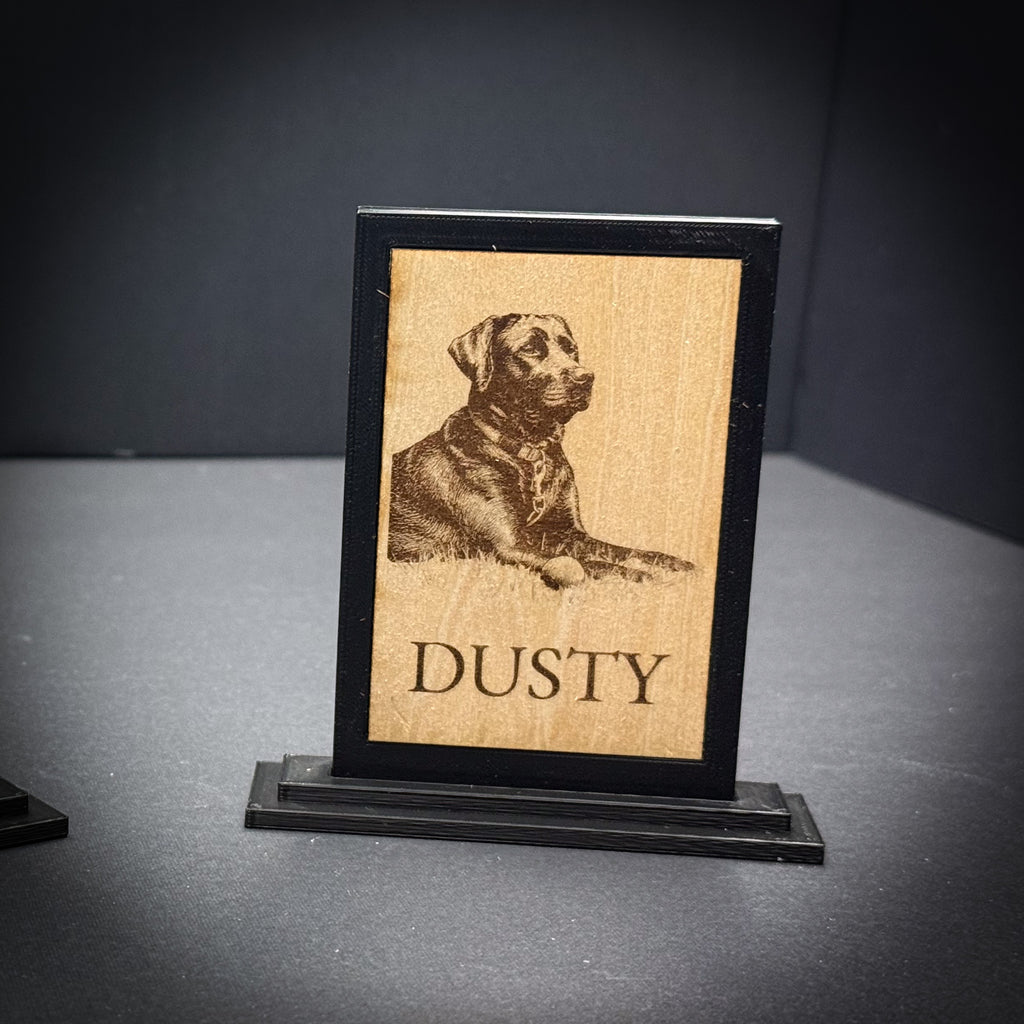 Your Photo Engraved Wood in Frame