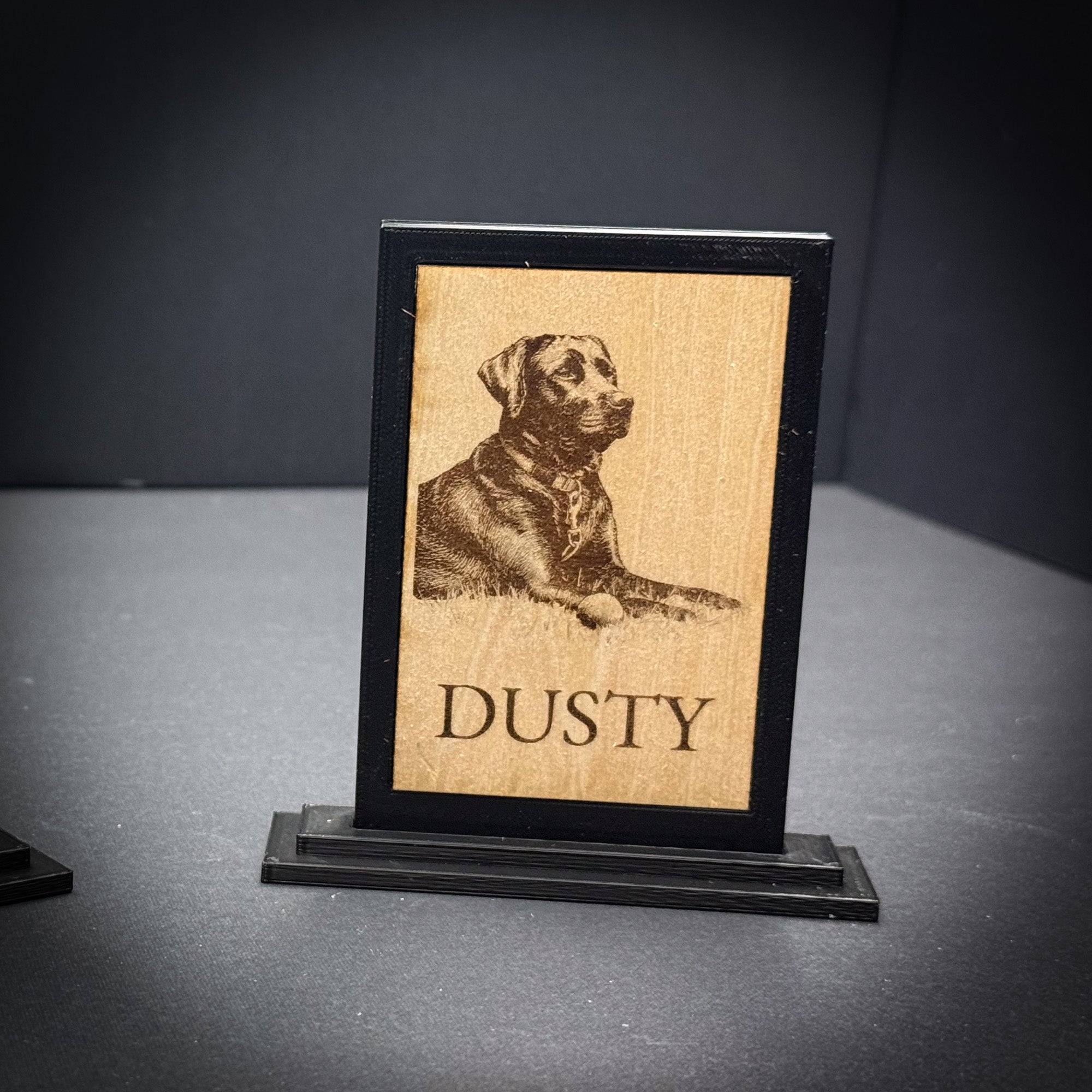 Your Photo Engraved Wood in Frame