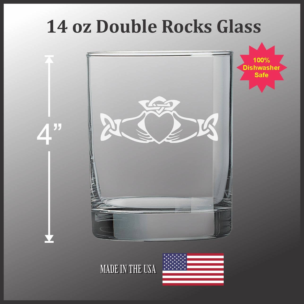 Celtic Claddagh  -  Glassware