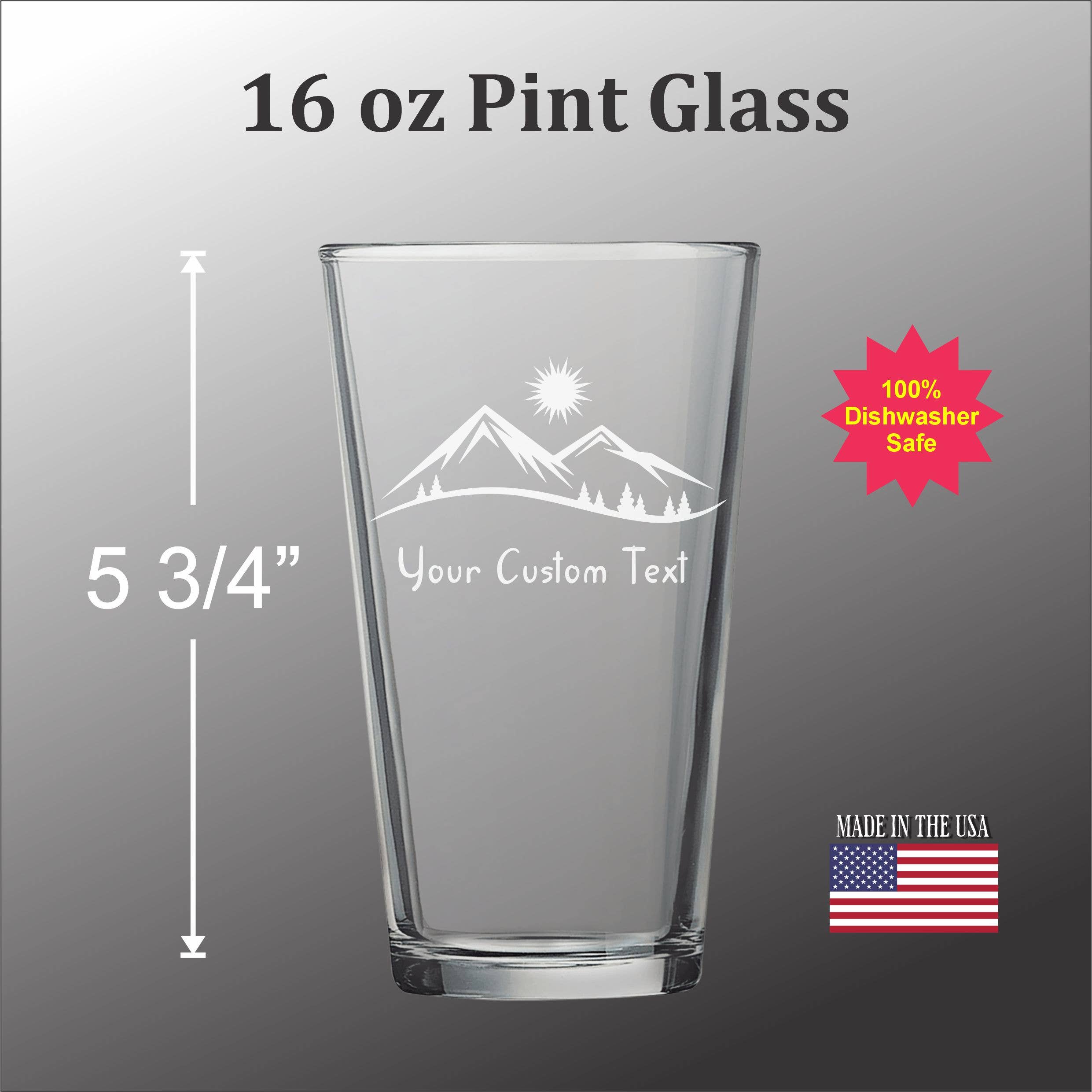 Mountains and Trees  Glassware