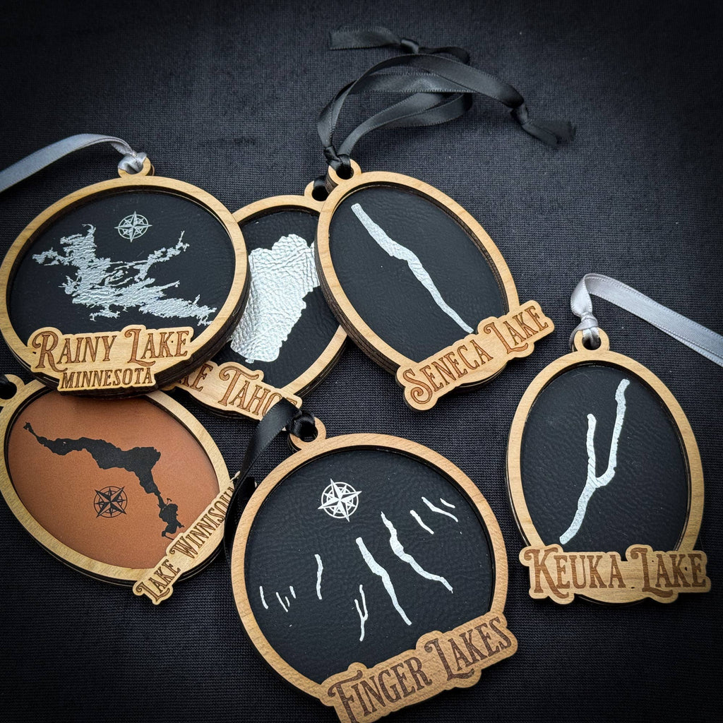 Make My Lake Wood Ornament Round 3 Layered