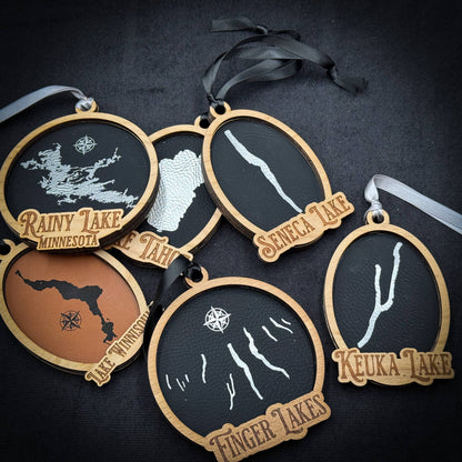 Make My Lake Wood Ornament Round 3 Layered